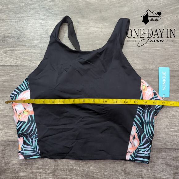 Yonique Crop Bikini Top Size L - Picture 4 of 5